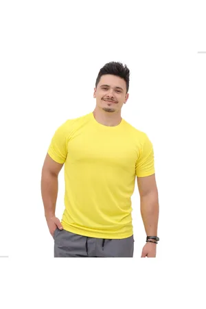 TECHMALHAS Camiseta Masculina Academia Esportiva Lisa Dry