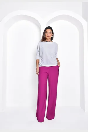 Crorela Blusa tricot Morcego Branca