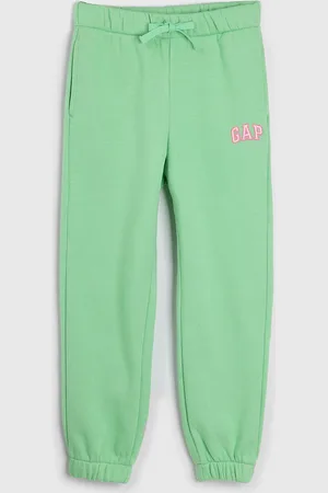 GAP Infantil - Calça de Moletom Flanelada Logo Bordado