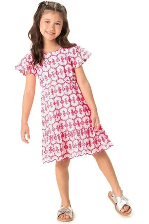 Marisol Infantil - Vestido Manga Curta Feminino