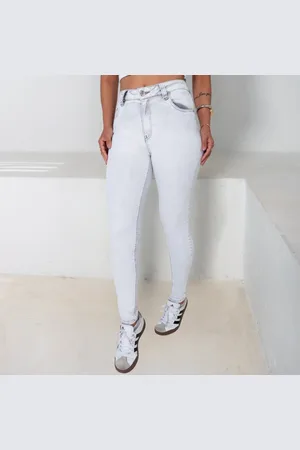 Revanche Calça Jeans Skinny Barra Normal Feminina Ostia