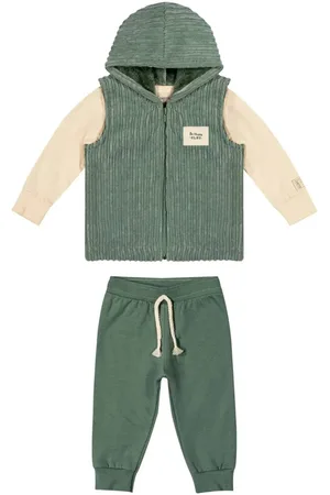 Colorittá Infantil - Conjunto Com Colete Peluciado Bege 70137