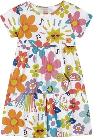 Marisol Infantil - Vestido Manga Curta Feminino