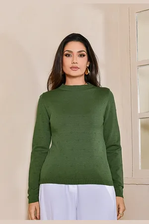 Crorela Blusa Tricot Comfy Pontos Militar