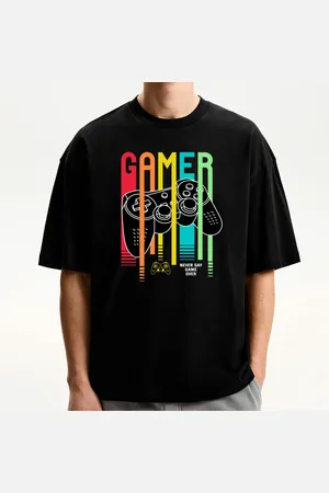 TECHMALHAS Camiseta Masculina Oversized Estampada De Algodão 018