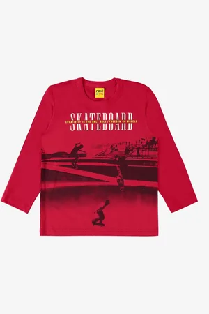 Rovitex Kids Infantil - Camiseta masculina Manga Longa Rovi