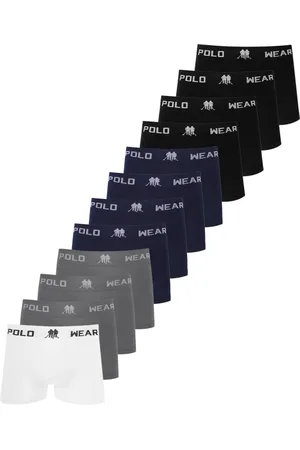 Polo Wear Kit 12 Cuecas Masculinas Boxer Microfibra Sortido