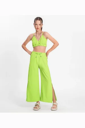Minty Infantil - Calça Juvenil Feminina Em Crepe Light