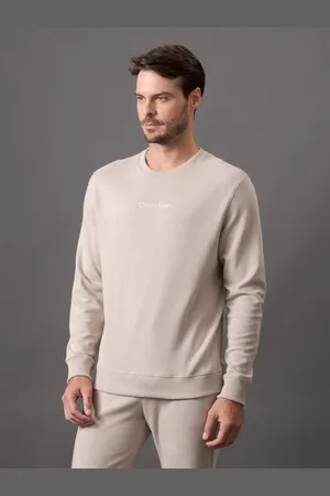 Calvin Klein Blusão Masculino Careca Suedine Soft Calvin Klein Underwear - Caqui Claro
