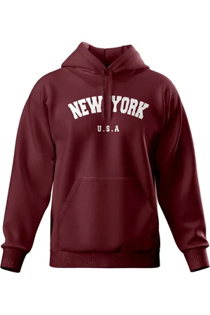 Relaxado Moletom Masculino Canguru Modelo New York Confortável