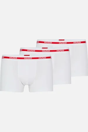 HUGO BOSS Kit Cueca Trunk Triplet Planet Branca