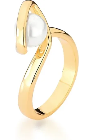 Ania Store Infantil - Anel em Pérola Semijoia Banhado a Ouro 18K