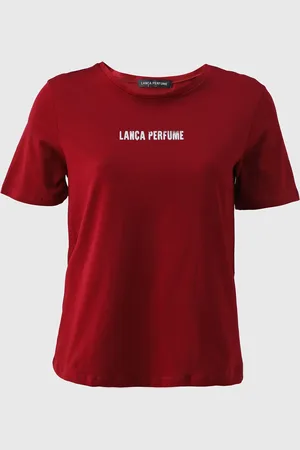 LANCA PERFUME Camiseta Reta Logo Vermelha