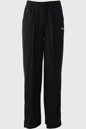 Fila Calça Wide Leg Letter Preta