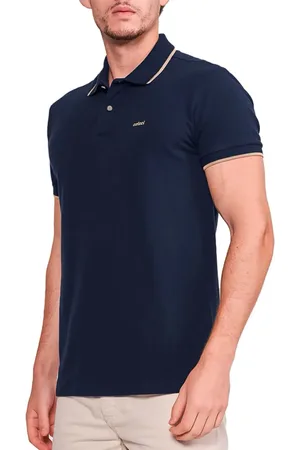 Colcci Camisa Polo Listra Ou25 Marinho Masculino
