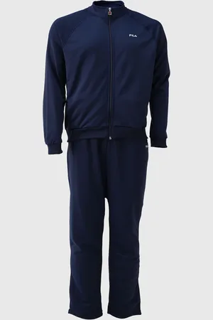 Fila Agasalho de Moletom Reto Essentials Azul-Marinho