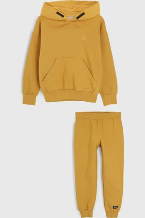 Colorittá Infantil - Conjunto 2pçs Manga Longa Blusa Com Capus E Calça De Moletom