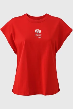 Colcci Camiseta Reta Logo Vermelha