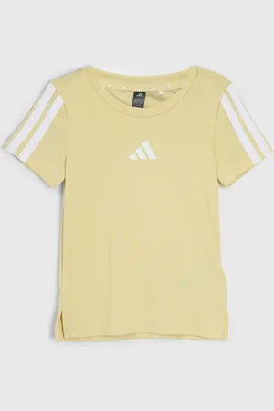 adidas Infantil - Camiseta Logo Amarela