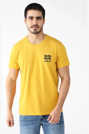 Colcci Camiseta Reto Logo Amarela