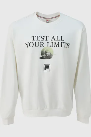 Fila Blusa de Moletom Fechada Comfort Sport Club Off-White