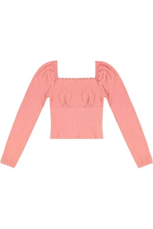 Lecimar Infantil - Blusa Em Canelado Crochê 1703629