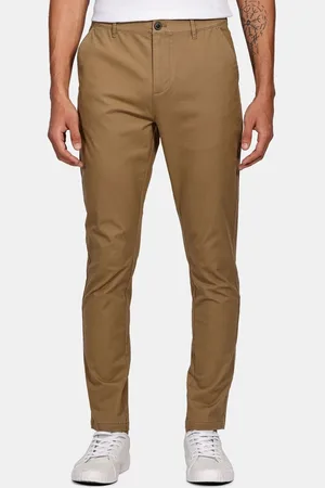 Aramis Calça Chino Skinny Clássica Sarja Cáqui