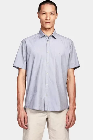 Aramis Camisa Manga Curta Slim Algodão Egípcio