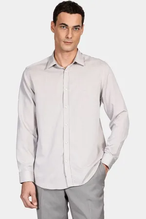 Aramis Camisa Manga Longa Regular Poliviscose Rajada Cáqui