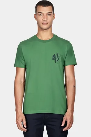 Aramis Camiseta Manga Curta Linha Geométricas Verde Bandeira