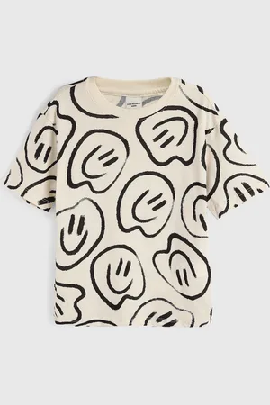 Hering Infantil - Camiseta Hering Full Print Off-White