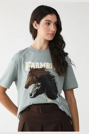 Gentleman Farmer Camiseta Reta Cavalos Nordíco