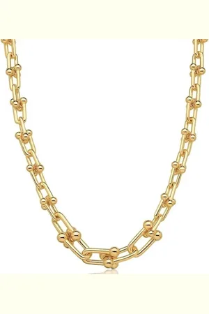 Ania Store Infantil - Colar Elos Semijoia Banhada a Ouro 18K
