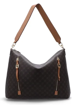 Luz da Lua Bolsa Hobo Extra Grande Monograma Mocca - 2000507 Marrom