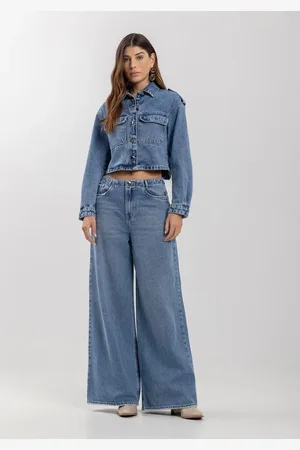 LEZ A LEZ Jaqueta Jeans Curta Com Botões E Bolsos Frontais