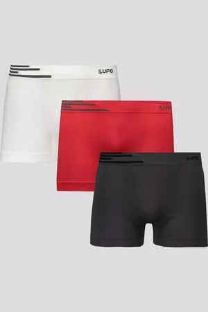 LUPO Kit de 3 Cuecas Boxer Fiber