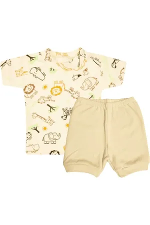 Koala Baby Infantil - Kit Camiseta e Short de Algodão 0-9 Meses Menino