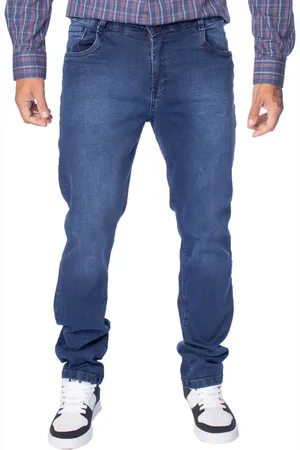 Pitt Calça Jeans Masculina Slim Escuro
