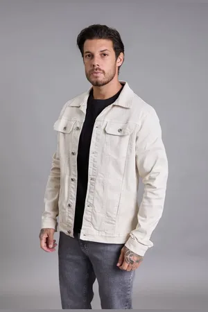 Dialogo Jeans Jaqueta Sarja Tradicional Masculina Color Com Bolsos Dialogo Areia