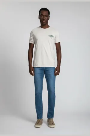 DOCTHOS Calça Slim Jeans Claro Calca Slim Jeans Claro 163 Jeans Claro 50