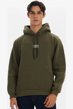 Polo Wear Blusa Moletom Masculina Canguru Logo Escuro