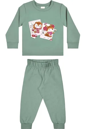 Elian Infantil - Conjunto Menina Blusão Estampado e Calça