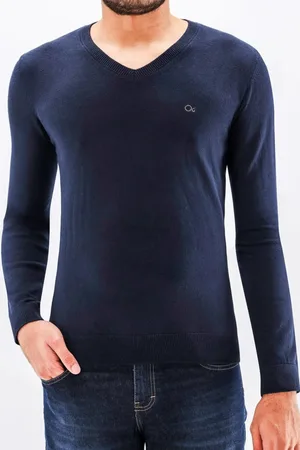 OGOCHI Suéter Tricot Slim Masculino 005511003 Marinho