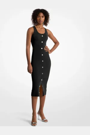 Michael Kors Vestido Midi De Viscose Jr582zv5zv001