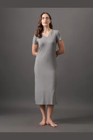 Calvin Klein Camisola Feminina Midi Canelado Calvin Klein Underwear - Light Grey