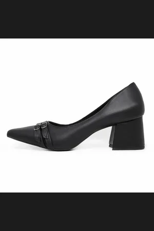 LeRUCHEL Scarpin Fivela Dupla Bico Fino