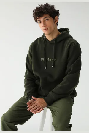 Red Nose Blusa de Moletom Flanelada Fechada Logo Verde