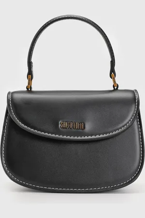 SANTA LOLLA Bolsa Tiracolo Alça Dupla Preta