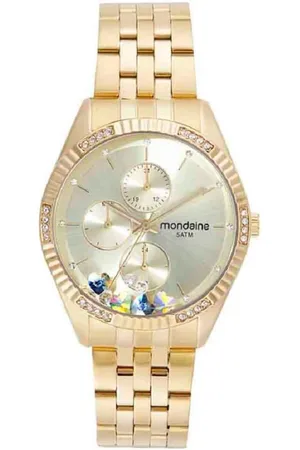 Mondaine Relógio Feminino Multifunção Cristais