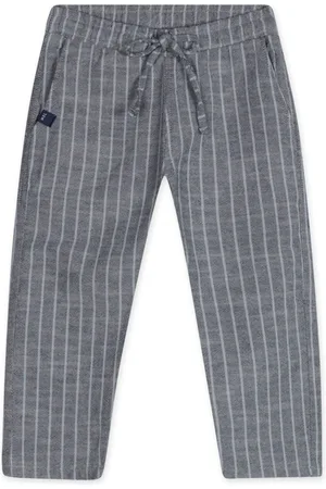 Marisol Infantil - Calça Listrada Linho Masculina